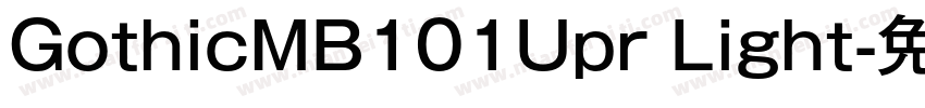 GothicMB101Upr Light字体转换